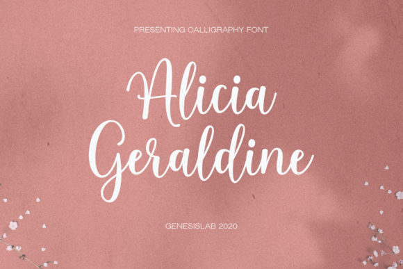 Alicia Geraldine: A Refined Script Font for Elegant Editorial Design