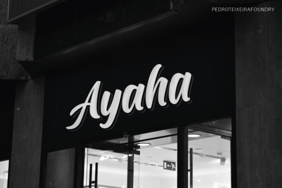 Ayaha: A Modern Script Font for Web Design