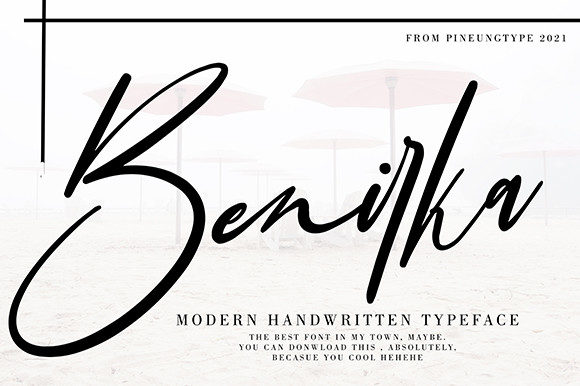 Benirka: A Modern Script Font for Web Design