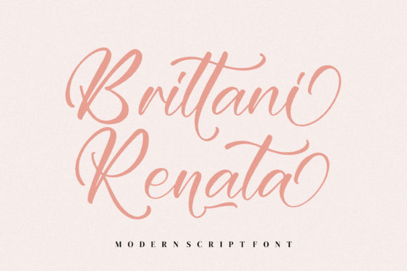 Brittani Renata: A Modern Script Font That Elevates Brand Identity