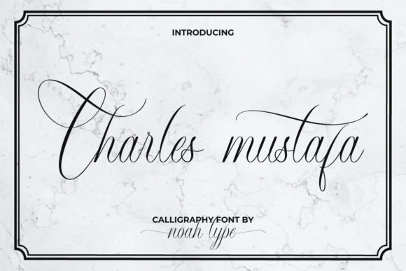 Charles Mustafa: A Premium Script Font for Marketers