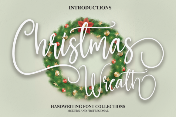 Christmas Wreath Font: A Stylish Choice for Small Business Branding