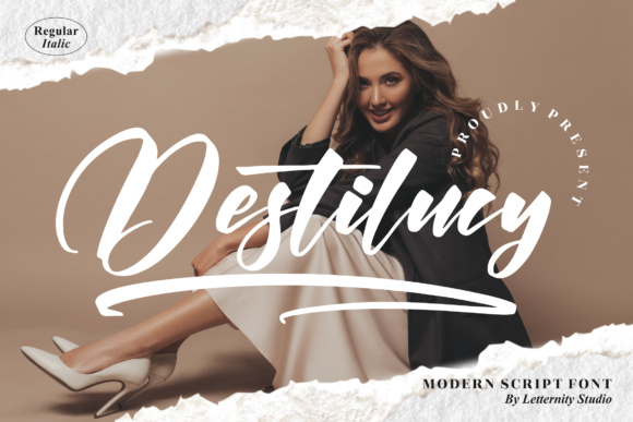 Destilucy: A Versatile Script Font for Crafters and Product Designers