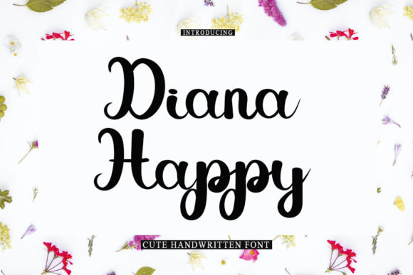 Diana Happy: A Handwritten Font for Web Design