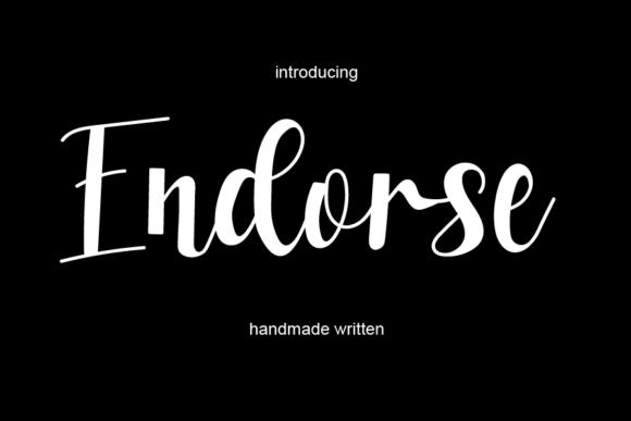 Endorse: The Elegant Script Font for Marketers