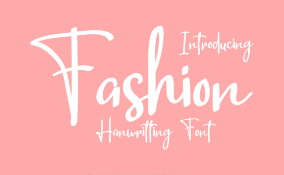 Fashion: A Charming Handwritten Font for Makers