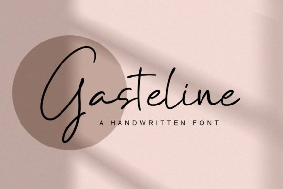 Gasteline: A Modern Handwritten Font for Digital Branding and Web Design