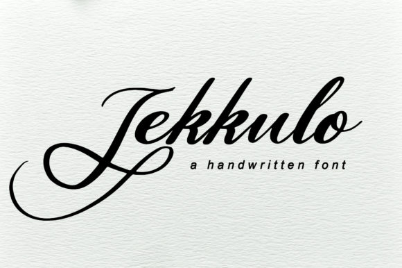 Jekkulo: A Modern Script Font for Elegant Editorial Design