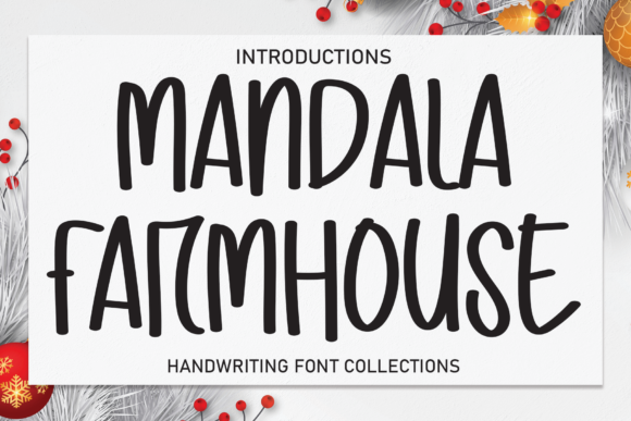 Mandala Farmhouse: A Handwritten Font for Modern Brand Campaigns