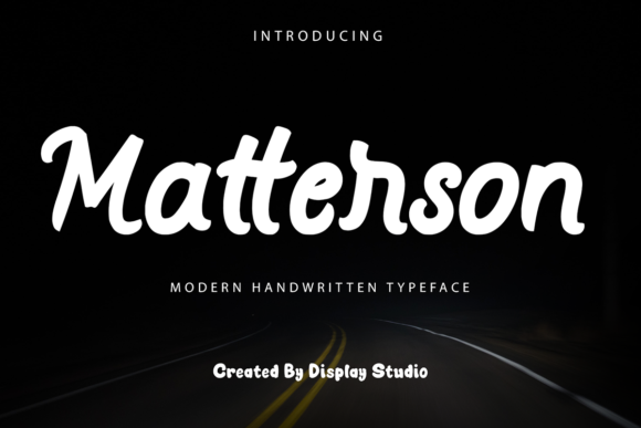 Matterson: A Modern Handwritten Font for Digital Branding and Web Design