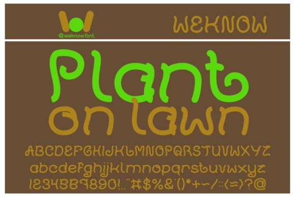 Plant on Lawn: A Quirky Handwritten Font for Makers