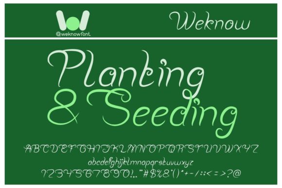 Planting and Seeding: A Script Font for Brand Identity