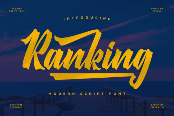Ranking: A Retro Script Font That Elevates Handmade and Craft Designs