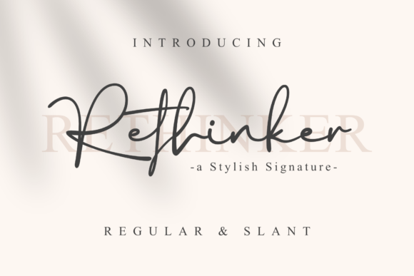 Rethinker: A Delicate Handwritten Font for Makers