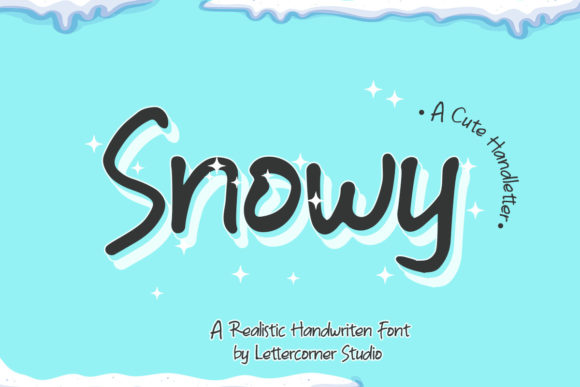 Snowy: A Stylish Handwritten Font for Makers and Creative Sellers