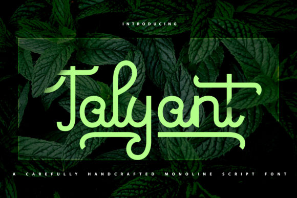 Talyant: A Handmade Script Font That Brings Authenticity to Brand Design