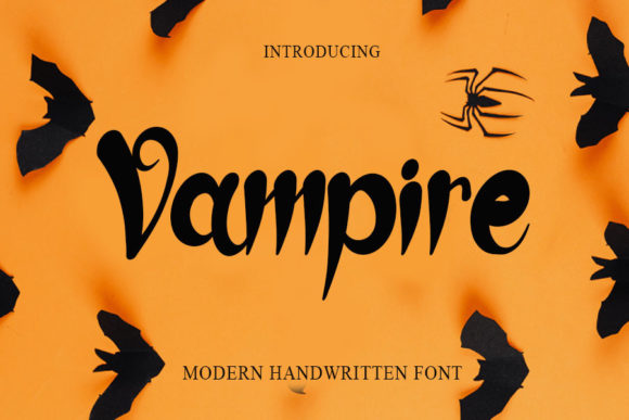 Vampire Font: A Handwritten Typeface for Impactful Editorial Design