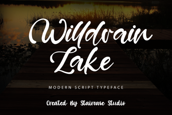 Willdrain Lake: A Modern Script Font That Elevates Small Business Branding